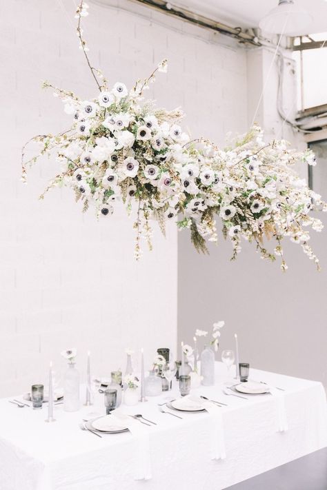 The Ceiling, White Flowers, Ceiling, Weddings, Black And White, Flowers, Floral, White, Black