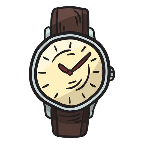 Hand Watch Drawing, Watch Png, Watch Illustration, Traditional Illustration, Cutout Art, Watch Accessory, Watch Cartoon, Icon Images, Watch Drawing