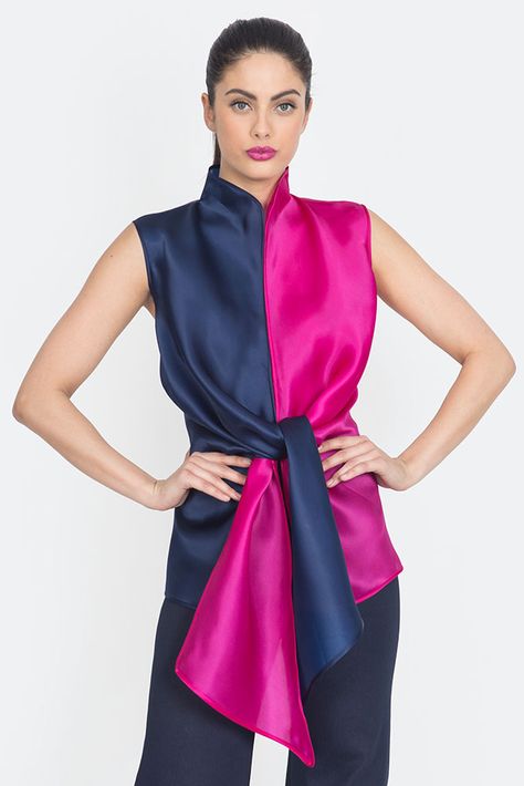 Blouse Organza, Silk Outfits, Trendy Dresses Summer, Evening Blouses, Organza Blouse, Color Blouse, Blouse Silk, Royal Outfits, Satin Blouses