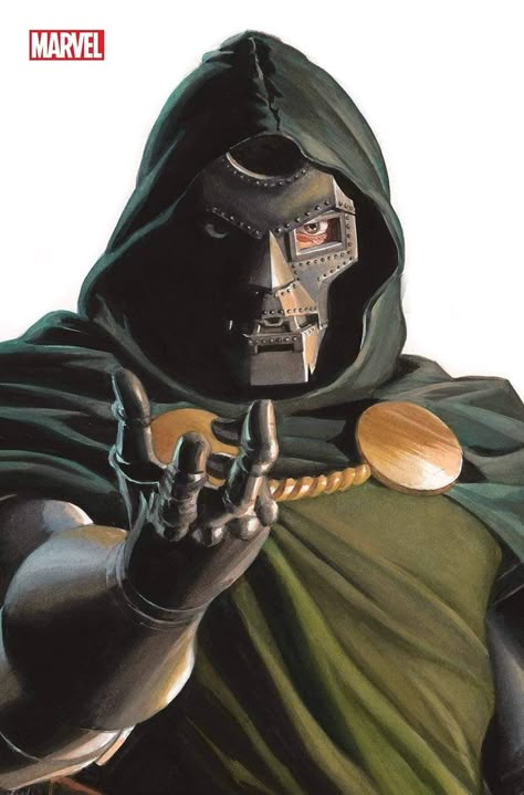 Alex Ross Marvel, Doctor Doom Art, Adi Granov, Alex Ross Art, Doom Art, Fantastic Four Comics, Victor Von Doom, Doctor Doom, Fantastic 4