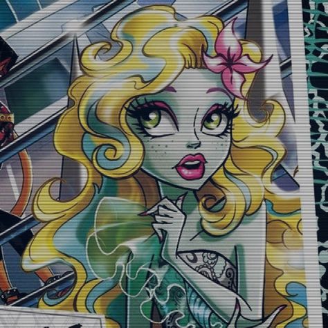 Lagoona Blue Icon, Lagoona Blue, Blue Icon, Monster High, Follow For More, A Girl, Blonde, Green, Hair