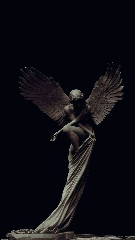 Black And White Angel Aesthetic, Vanta Black Wallpaper, Dark Aesthetic Pictures Wallpaper, Deep Wallpapers Dark, Dionysus Aesthetic Wallpaper, Marble Statues Aesthetic, Dark Vibes Aesthetic Wallpaper, Baroque Collage, Cool Dark Wallpapers