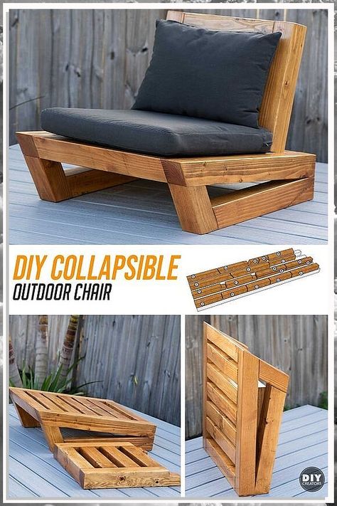 Looking to dive into the world of woodworking? These 6 must-try woodworking ideas for beginners will kickstart your creative journey! From simple DIY projects to intricate designs, this pin is your ultimate guide to unlocking your woodworking potential. Get inspired and start crafting today! Outdoor Chairs Diy, Pallet Deck, Repurpose Pallets, Chair Design Wooden, Diy Patio Furniture Cheap, Outdoor Furniture Plans, Pallet Outdoor, Diy Cardboard Furniture, Outdoor Chair