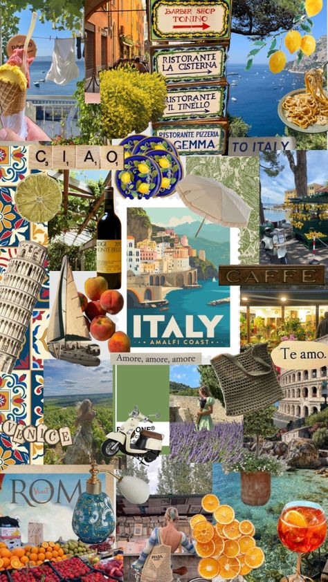 Capri Italia, European Summer Aesthetic, Italy Vibes, Italian Aesthetic, Travel Collage, Italy Summer, Italy Aesthetic, Macbook Wallpaper, Italian Summer