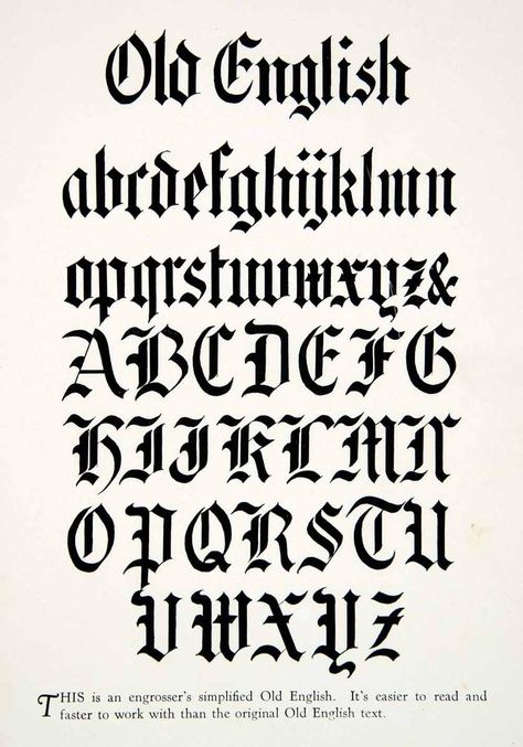 English Typography, Old English Alphabet, Victorian Fonts, Gothic Alphabet, Lettering Styles Alphabet, English Fonts, Graphic Design Style, English Font, Old English Font