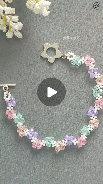 Bracelet Diy Ideas Beads, Bead Work Jewelry How To Make, Pretty Bracelets Diy, Gemstone Bracelets Diy, Beaded Bracelets Diy Ideas, How To Make Bracelets With Beads, Easy Bracelets To Make, Bracelet Beads Ideas, Diy Beads Bracelets