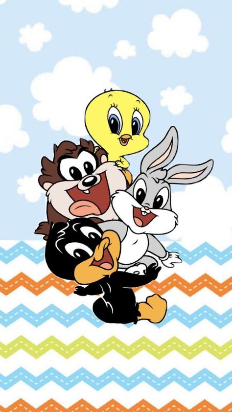 Looney Tunes Wallpaper, Baby Looney Tunes, Whatsapp Wallpaper Cute, Whatsapp Wallpaper, Looney Tunes, Iphone Wallpaper, Baby Shower