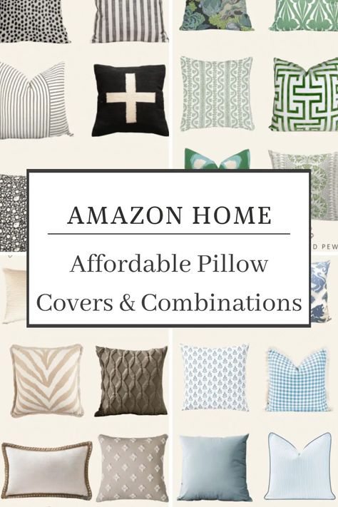 If you’re looking to dress up your decor while on a budget, you can take advantage of Amazon’s great selection of affordable pillow covers. It’s amazing how much impact small changes like throw pillows and bedding can have in giving any room an updated look without going over budget. Whether it’s for a couch, office... The post Affordable Pillow Covers and Combinations from Amazon appeared first on . Throw Pillow Arrangement, Traditional Couch, Throw Pillow Combinations, Couch Office, Couch Accent Pillows, Hale Navy, Green Pillow Covers, Art Showcase, Throw Pillows Living Room