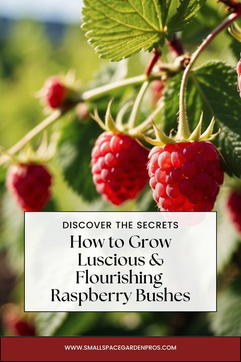 Learn how to grow raspberry bushes with our essential tips for a bountiful harvest! Our comprehensive guide covers the best planting techniques, proper care instructions, and effective harvesting tips to ensure your raspberry bushes thrive. Perfect for home gardeners who want to enjoy a plentiful supply of fresh, homegrown raspberries. Discover the secrets to a successful raspberry garden. #RaspberryBushes #GardeningTips #HomeGrown #FruitGardening #BountifulHarvest #GardenGuide Raspberry Bush Care, Trimming Raspberry Bushes, Raspberries Garden, Raspberry Garden, Raspberry Bushes, Planting Techniques, Raspberry Canes, Raspberry Bush, Growing Raspberries