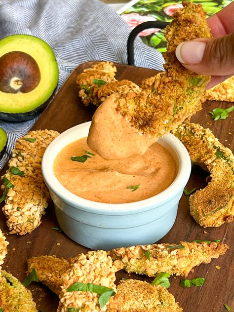 Avocado Fries Baked, Gluten Free Fries, Favorite Party Appetizers, Vegan Greek Yogurt, Vegan Spinach Artichoke Dip, Vegan Greek, Plant Based Meal Planning, Vegan Spinach, Baked Avocado