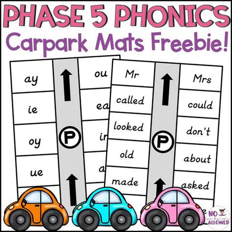 Phase 5 Phonics Carpark Mats Phase 5 Phonics, Phonics Sounds, Phonics Activities, Toy Cars, Free Learning, Learning Resources, Phonics, Toy Car, Cars