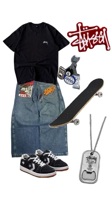 skate style stussy nyc Skate Style 90s, Skater Outfits Aesthetic, Skater Style Outfits, Potential Aesthetic, Zumiez Outfits, Stussy Outfit, Olive Outfit, Stussy Clothing, Skater Wear