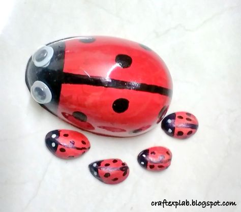 Craft Lab: Kinder Joy DIY Ladybug Diy Ladybug, Fun Crafts For Kids, Recycled Crafts, Lady Bug, Fun Crafts, Crafts For Kids, Recycling, Lab, For Kids