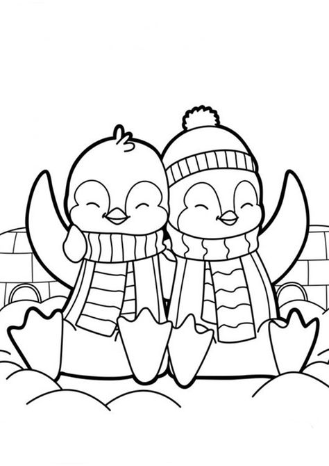 Free & Easy To Print Penguin Coloring Pages - Tulamama Penguin Coloring Pages, Penguin Coloring, Baby Coloring Pages, Christmas Coloring Sheets, Easy Coloring Pages, Cute Penguins, Cute Coloring Pages, Christmas Coloring Pages