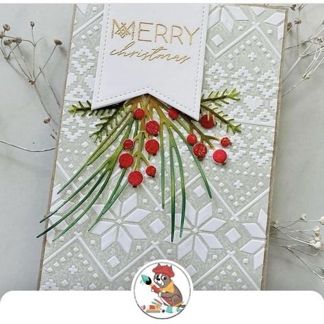 Ig Challenge, Spellbinders Christmas Cards, Coffee Cards, Christmas Paper Crafts, Christmas Card Crafts, Embossed Cards, November 9, Christmas Makes, Winter Cards