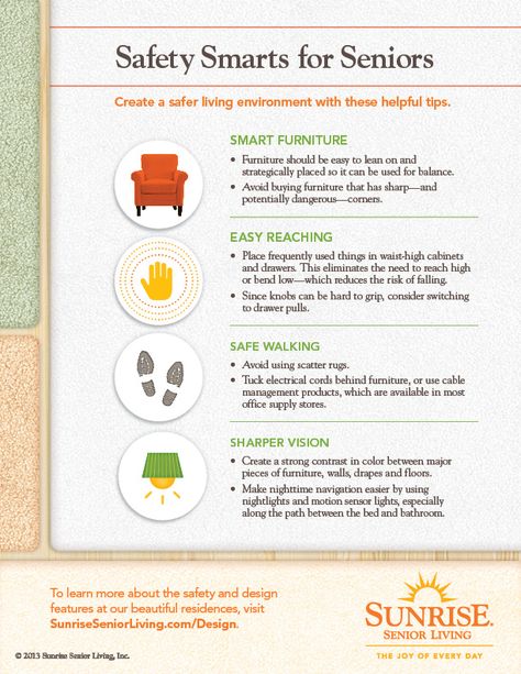 Safety Smarts for Seniors #Infographic Home Safety Tips, Senior Health, Aging In Place, Body Tissues, Fall Prevention, Senior Care, Home Health Care, Elderly Care, Home Safety