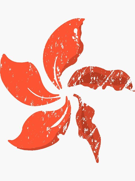 "Red Wilting Hong Kong Black Bauhinia Flag " Sticker by sealdesign | Redbubble Hong Kong Flag, Flag Sticker, Hong Kong, Tattoo Ideas, Flag, Tattoos, For Sale, Red, Quick Saves