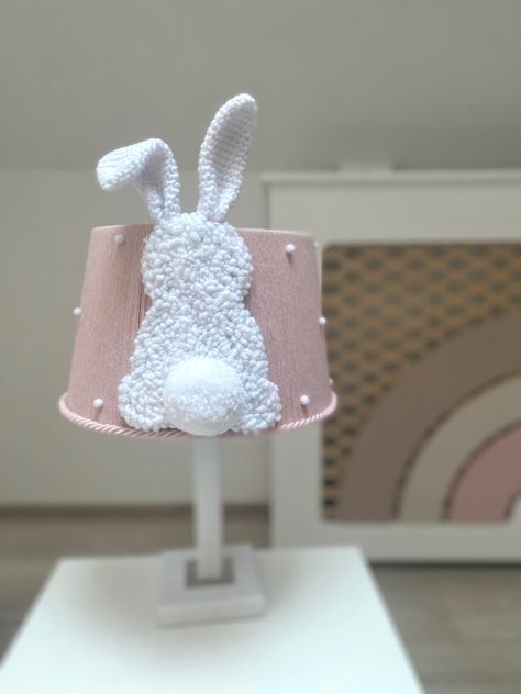 Punch Needle Lampshade, Handmade Bunny, Needle Punch, Toy Box, Toy Boxes, Baby Shark, Embroidery And Stitching, String Art, Punch Needle