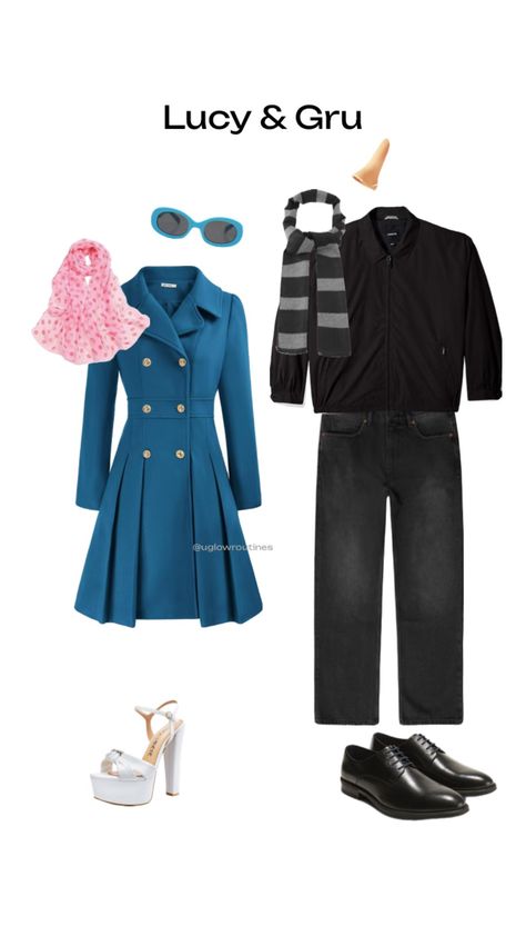 @uglowroutines Costumes For Cold Weather, Despicable Me Halloween Costume, Despicable Me Halloween, Gru Costume, Gru And Lucy, Lucy Costume, Lucy Wilde, Duo Costumes, Costume Inspo