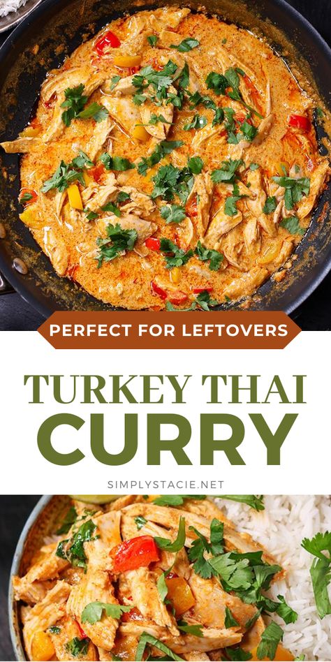 Leftover Turkey Curry, Christmas Leftovers Recipes, Thai Curry Recipes, Turkey Curry, Christmas Leftovers, Leftover Turkey Recipes, Turkey Soup, Turkey Dishes, Curry Dishes