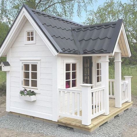 kids playground design modern playhouse Outdoor Playhouse Ideas, Kids Playhouse Plans, Children's House, Playhouse Ideas, Playhouse Plans, Backyard Playhouse, Build A Playhouse, Wendy House, Cubby House