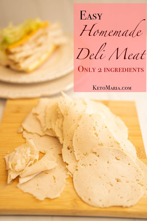 Easy Homemade Deli Meat - Maria Mind Body Health Homemade Deli Meat, Deli Meat Recipes, Turkey Lunch Meat, Maria Mind Body Health, Chicken Lunch, Lunch Meat Recipes, Homemade Sandwich, Luncheon Meat, Homemade Lunch