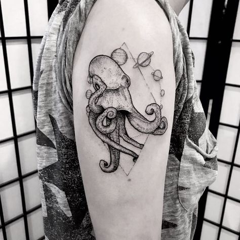 Angela said she wanted to get anything I wanted to do. So I made a space octopus 😍 Happy Friday #brokenclover Space Octopus Tattoo, Space Octopus, Octopus Tattoo, Sleeve Ideas, Sleeves Ideas, Great Tattoos, Happy Friday, Octopus, Skull Tattoo