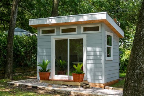 Backyard Office | Turnkey Home Office Shed Tiny Home Backyard Guest Houses, Office Sheds Backyard, Tiny Home Backyard, Guest House Tiny, Outdoor Office Shed, Guest House Shed, Backyard Tiny House, Prefab Shed, Home Office Shed