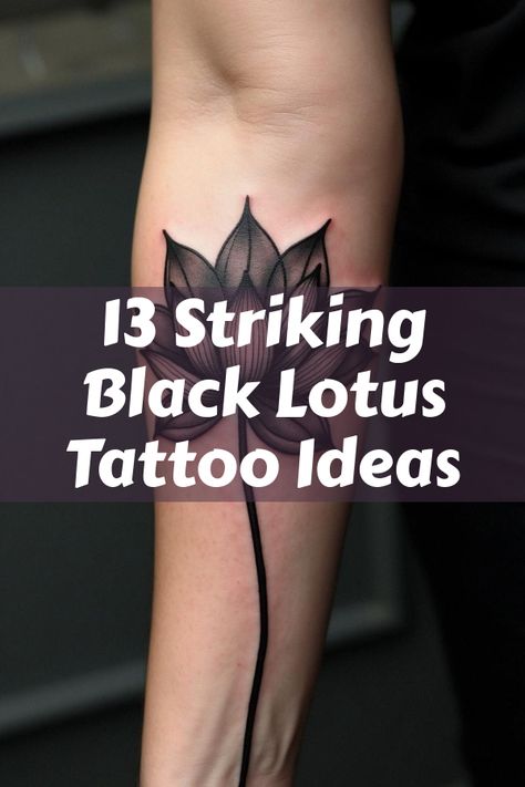 Did you know that black lotus tattoos symbolize mystery and power? Dive into this stunning collection of 13 mesmerizing designs featuring black lotus tattoo ideas, tribal art inspirations, and inky masterpieces. Whether you're exploring its spiritual vibe or bold aesthetic, these tattoos might just be the edgy ink you’re searching for. Lotus Tattoo Ideas, Black Lotus Tattoo, Lotus Tattoos, Bold Aesthetic, Black Lotus, Inspiration Designs, Lotus Tattoo, Blackwork, Tattoo Artists