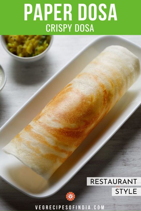 Dosa Recipe Easy, Easy Dosa Recipe, Dosa Breakfast, Baked Flatbread, Paper Dosa, Late Night Snack Recipes, Dosa Batter Recipe, Dosa Recipes, Lentil Flour