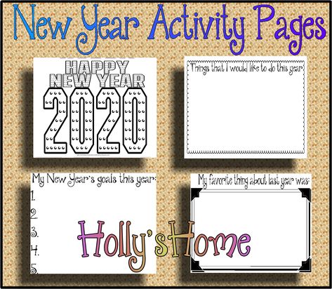 Activity Days Lds, New Year Eve Kids Activities, New Year Activity, New Year's Eve Crafts, Xmas Printables, New Year's Eve Activities, Spanish Christmas, New Years Activities, Happy New Year 2018