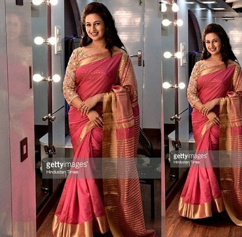 Divyanka Tripathi Wedding, Divyanka Tripathi Saree, Karan Patel, Divyanka Tripathi, Indian Bridal Sarees, Indian Fashion Saree, Elegant Saree, Beautiful Smile Women, Bridal Saree