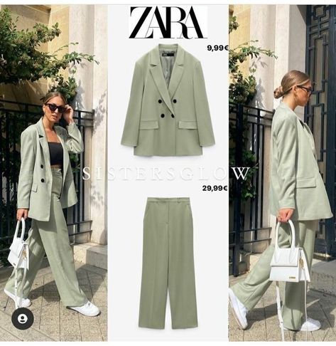 Modern Business Attire Women, Zara Outfit Ideas, Classy Fashion Chic, Female Clothes Outfits, Classic Outfits For Women, Zara Suits, Classy Suits, Business Outfits Women, Zara Outfit