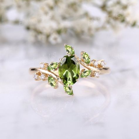 Gemstone Engagement Rings Brilliant Earth, Peridot Wedding Ring Silver, Engagement Ring Peridot, Engagement Rings Peridot, Unique Engagement Rings Non Traditional Vintage, Unusual Engagement Rings Unique, Nontraditional Wedding Rings, Non Diamond Wedding Rings, Fairytale Wedding Ring