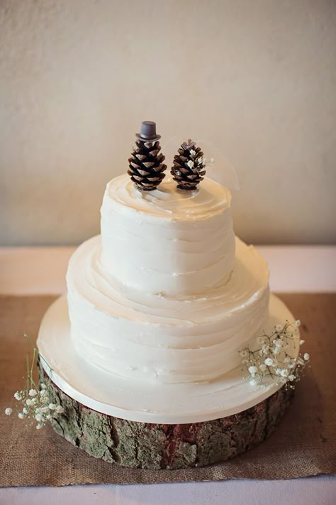 Tårta Design, Cone Cake, Christmas Wedding Cakes, Christmas Wedding Ideas, Christmas Cake Topper, Winter Wedding Cake, Weddings Outdoor, Wedding Cake Rustic, Naked Cakes