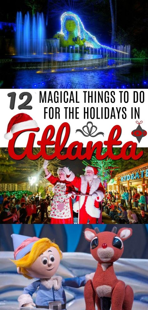 12 Totally Epic Things to do in Atlanta for Christmas https://thefairytaletraveler.com/2017/12/15/things-to-do-in-atlanta-for-christmas/ Christmas In Atlanta Ga, Atlanta Things To Do, Atlanta Georgia Things To Do In, Things To Do Atlanta, Christmas In Atlanta, Atlanta Activities, Atlanta Itinerary, Atlanta Christmas, Christmas Vacation Destinations