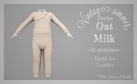 Toddler Clothes Sims 4, Sims4 Baby Cc, Cottage Sims 4, Milk Outfit, Sims Maxis Match Cc, Sims Historical, Ts4 Maxis Match Cc, Sims 4 Vintage, Creating Aesthetic