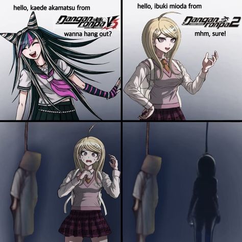 Danganronpa Ibuki, Danganronpa Junko, Kaede Akamatsu, Gundham Tanaka, Ibuki Mioda, Danganronpa Funny, Danganronpa 2, Super Danganronpa, Danganronpa Memes