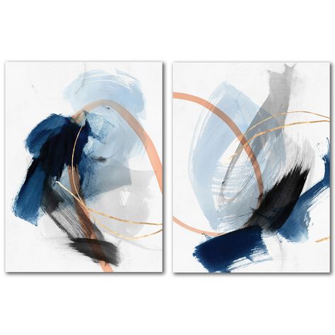 Foreshadow Canvas Wall Art Diptych by PI Creative Art | Temple & Webster Graffiti Artwork, Modern Art Deco, Estilo Art Deco, Canvas Wall Art Set, Modern Artwork, Wall Art Canvas Prints, Abstract Canvas, Artwork Painting, Abstract Wall Art