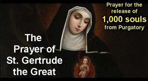 Saint Gertrude Archives - The Catholic Crusade St Gertrude The Great, Purgatory Prayer, Saint Gertrude, St Gertrude, Souls In Purgatory, Prayer For Help, Prayer For The Sick, Lent Prayers, St Faustina