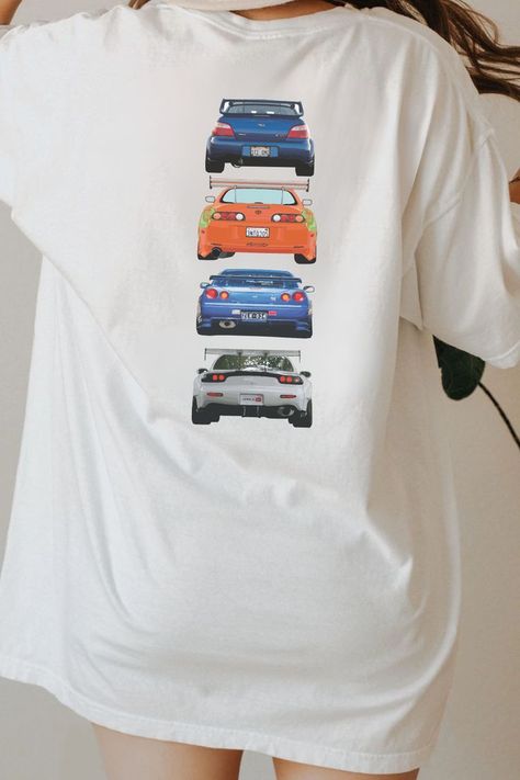 Supra Skyline, Cars Tshirt, Motorsport Clothing, Japanese Sports Cars, Car Apparel, Iconic Cars, Mazda Rx 7, Biker Love, Nissan Skyline Gtr