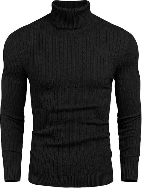 Why buy it? This versatile sweater is perfect for layering under jackets or wearing on its own with jeans or trousers, making it ideal for both casual and semi-formal occasions. Its blend of comfort, style, and quality makes it a must-have for any wardrobe. Casual Knitted Sweater, Mens Knit Sweater, Mens Turtleneck, Slim Fit Sweater, Twist Pattern, Fitted Turtleneck, High Neck Sweater, Business Casual Men, Knitted Pullover Sweaters