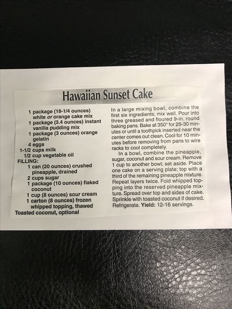 Hawaiian Sunset Cake, Hawaiian Dessert Recipes, Sunset Cake, Hawaiian Dessert, Hawaiian Desserts, Hawaiian Sunset, Vanilla Pudding Mix, Awesome Recipes, Orange Cake