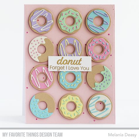 My Favorite Things July New Release Diy Donuts, How To Make Frames, Cake Candy, Photo Album Craft, Photo Album Diy, Frame Card, Scrapbooking Stamps, Mft Stamps, Scrapbooking Diy