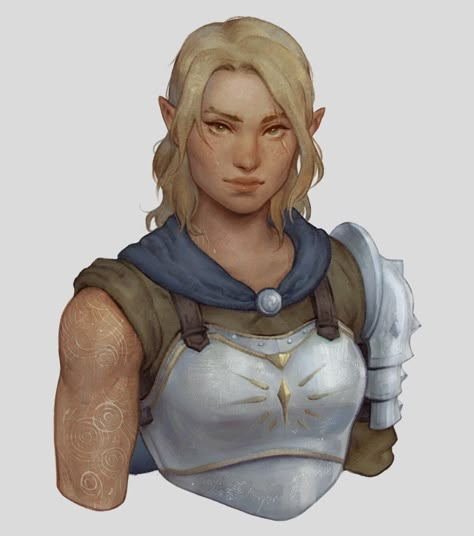 Elf Female, Dnd Elves, Npc Art, Elf Characters, Pathfinder Character, Dnd Character Art, Female Elf, Npc Ideas, Half Elf