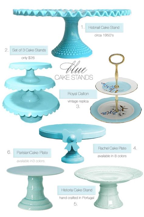 Turquoise Cake, Blue Cake Stand, Pretty Cake Stands, Cake Pedestal, Beautiful Cake Stands, Cake And Cupcake Stand, Cake Platter, Cake Carrier, Blue Cakes