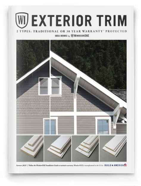 2 types of trim: Traditional or Protected with a 30yr warranty. Check out the WindsorONE idea books for your next project. Exterior Trim Ideas, House Trim Exterior, Exterior Wood Trim, Boho Modern Farmhouse, Trim Ideas, Trim Board, Window Trim Exterior, House Trim, Craftsman Exterior