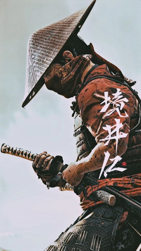 Samurai Side Profile, Ronin Samurai Art, Ronin Art Samurai, Japanese Ronin Art, Japanese Tattoo Art Samurai, Ghost Of Tsushima Tattoo, Japanese Warrior Art, Samurai Silhouette, Ronin Art