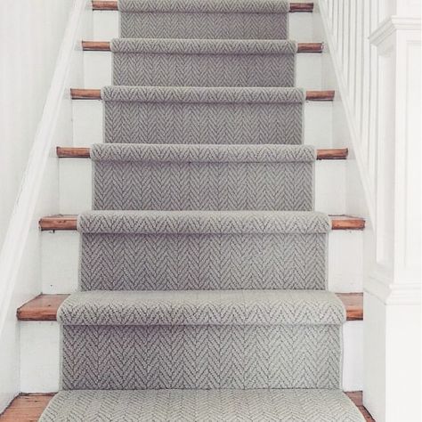 Carpet Runner On Stairs, Runner On Stairs, Grey Carpet Runner, Gray Stair Runner, Staircase Carpet Runner, Stairway Carpet, Patterned Stair Carpet, Carpet Staircase, Gray Carpet