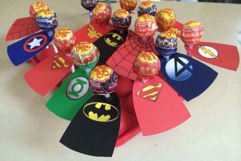 Superhero Candy, Children's Day Activities, Birthday Party Souvenirs, Spiderman Birthday Party Decorations, Transformers Birthday Parties, Marvel Birthday Party, Transformer Birthday, Teacher Appreciation Gifts Diy, Avenger Birthday Party